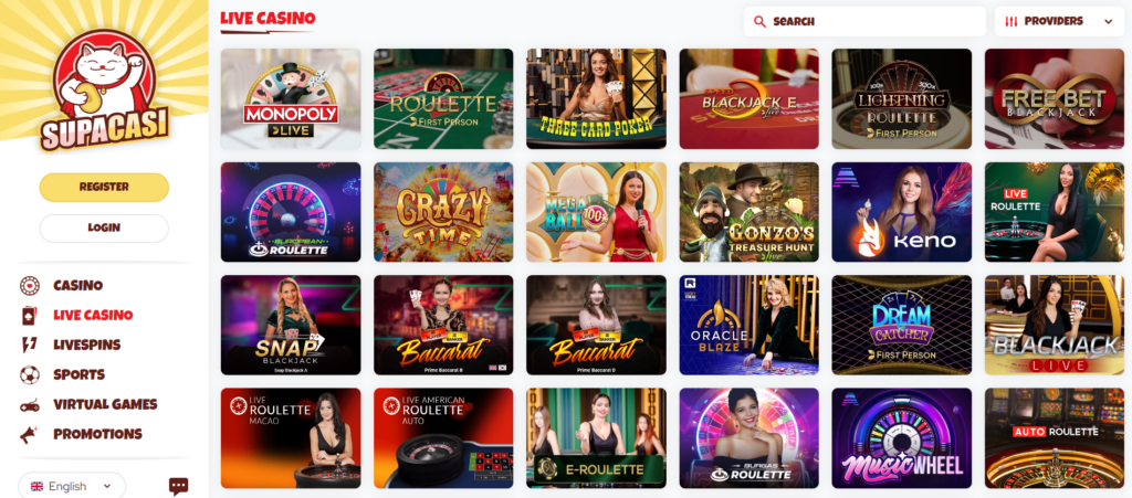 Supacasi Casino Live Casino